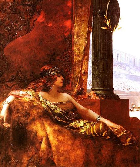 Jean-Joseph Benjamin-Constant The Empress Theodora at the Colisseum oil painting image